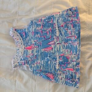 Lily PULITZER baby girls sailboats dress/ cover up size 12 - 18 months